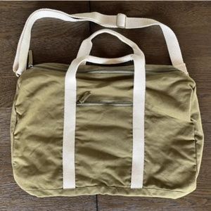 Known Supply Canvas Travel Bag Duffel Weekend Olive Green Removable Shoulder Str
